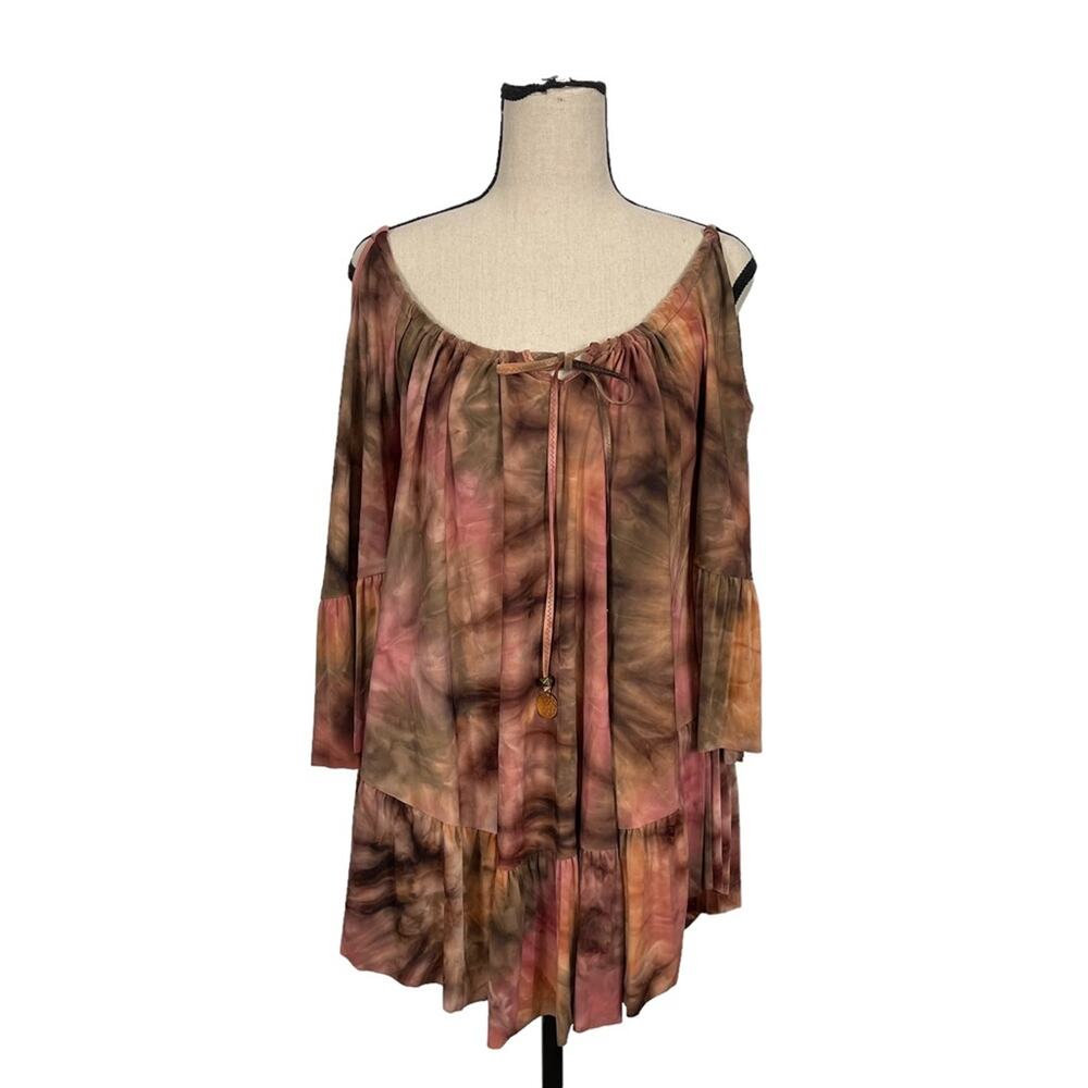 Ale by Alessandra Mother Earth Tie Dye Tunic Dress Size Medium - Picture 2 of 12
